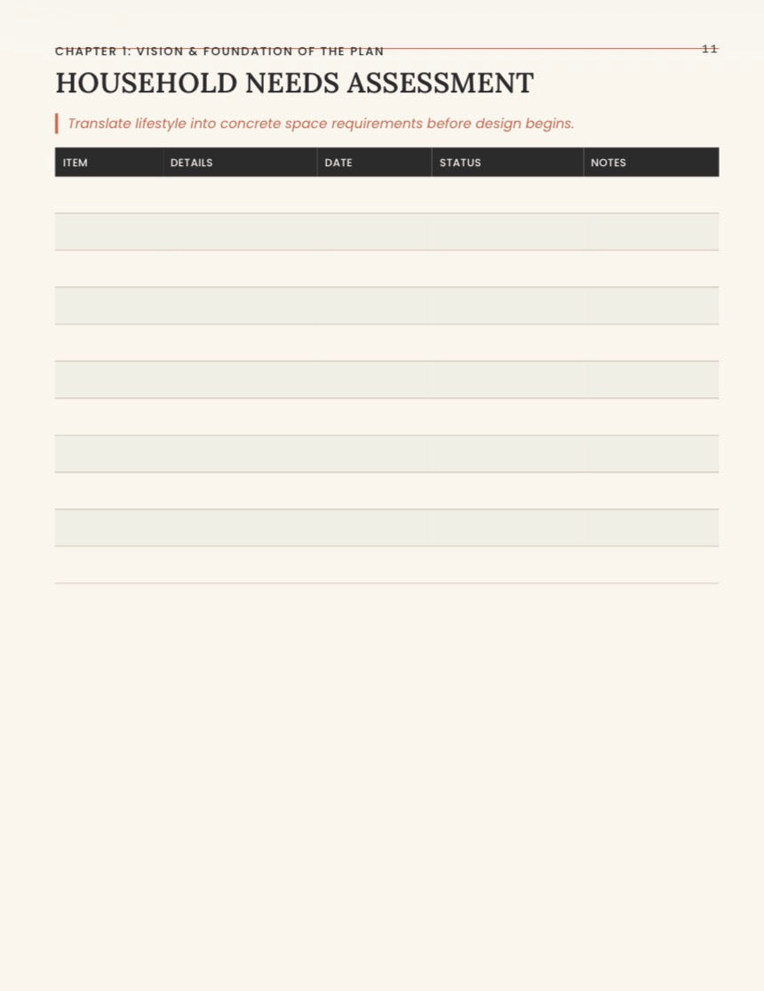 Home Build Planner