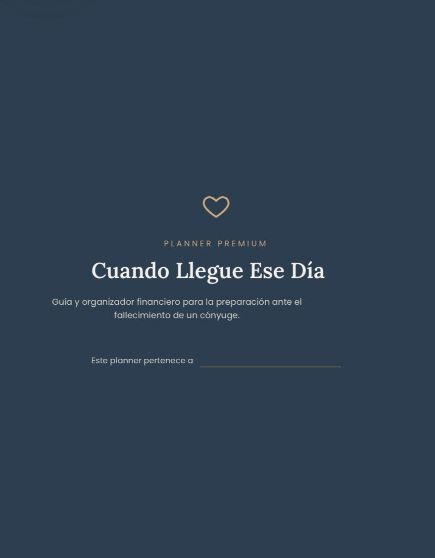 Planner para Después de una Pérdida
