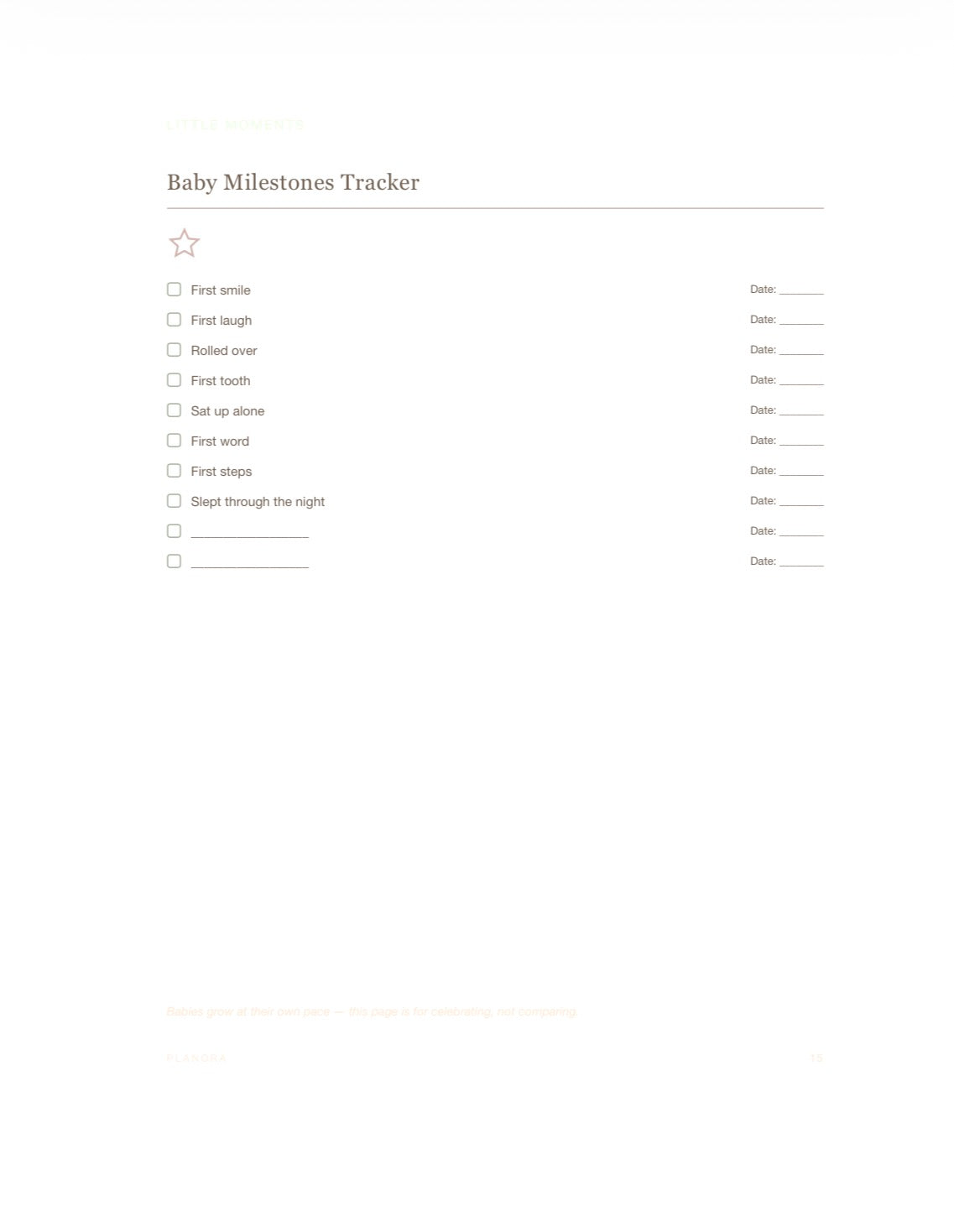 New Mom Planner | Newborn Care & Mom’s Self-Care Planner