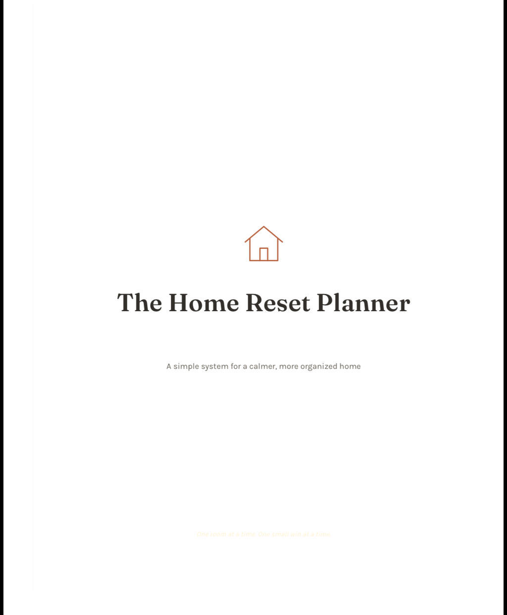 Home Reset Planner | Clean, Declutter & Organize Your Home